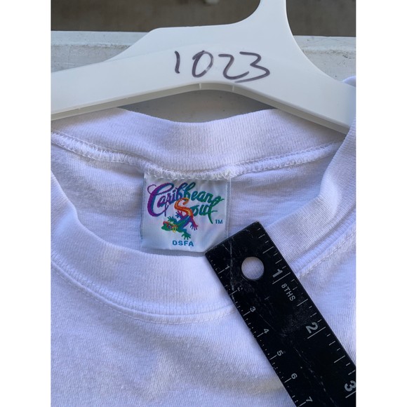 Vintage 90s Caribbean Soul Day to Night All over print T-shirt Size XL - Picture 3 of 9